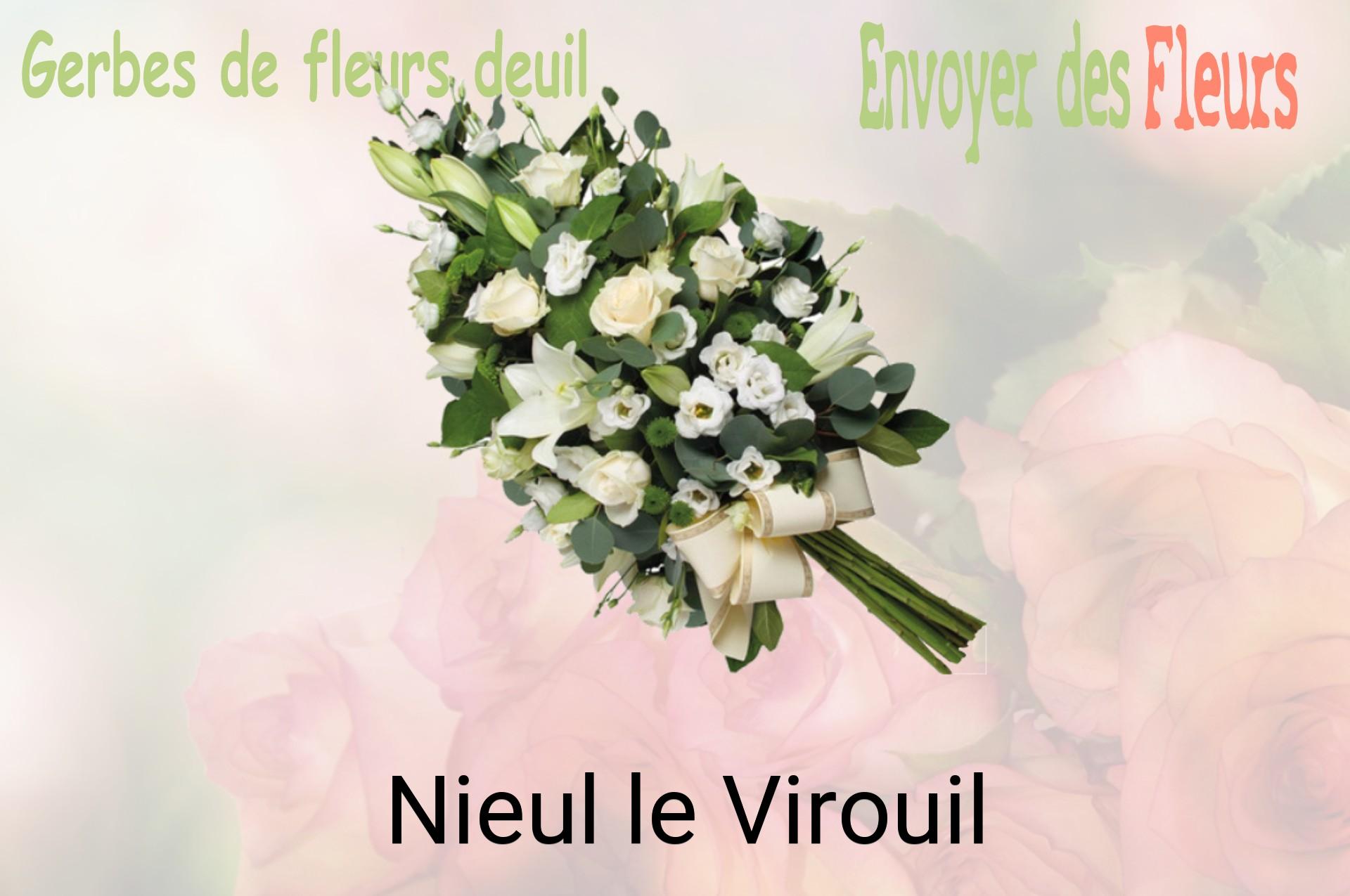 Gerbe de fleurs de deuil livrée à Nieul-le-Virouil